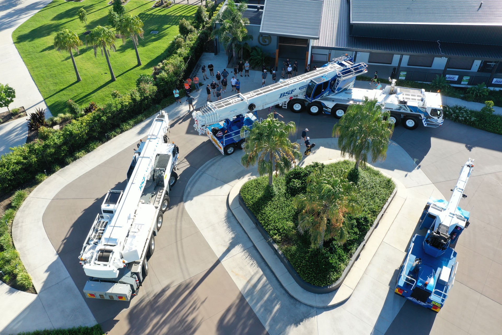 BSF Mobile Cranes on a construction site in Queensland