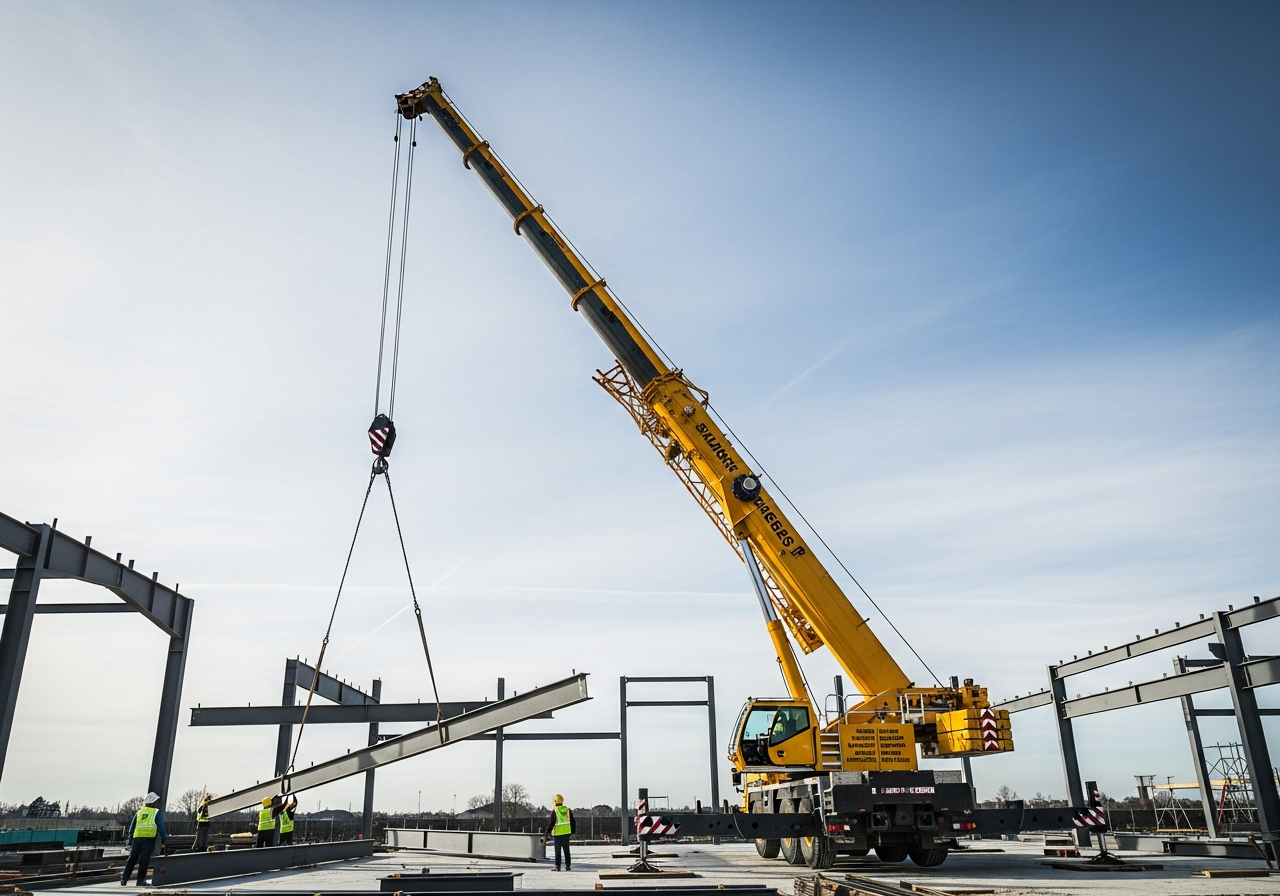 BSF Mobile Cranes providing professional crane hire and lifting services